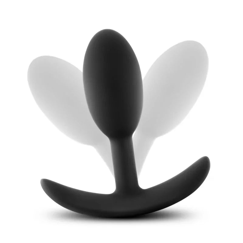 Anal Adventures Platinum Vibra Slim Plug - 8.9 cm Small Butt Plug with Internal Ball - Take A Peek