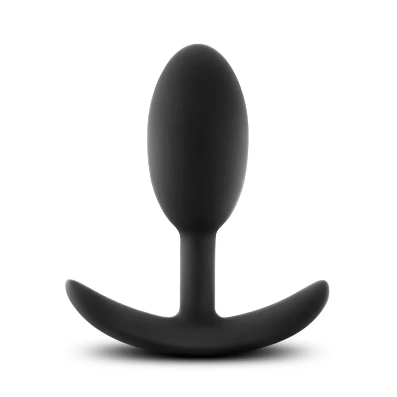 Anal Adventures Platinum Vibra Slim Plug - 10.1 cm Butt Plug with Internal Ball - Take A Peek