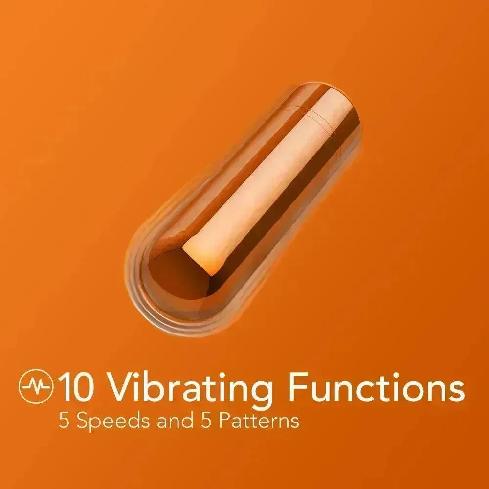 Kool Vibes - Rechargeable Mini Bullet - Tangerine - Orange 6.4 cm USB Rechargeable Bullet - Take A Peek