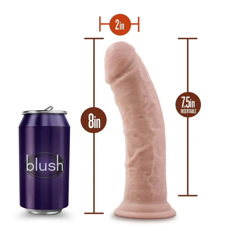 Dr. Skin Plus 8'' Thick Posable Dildo - Take A Peek