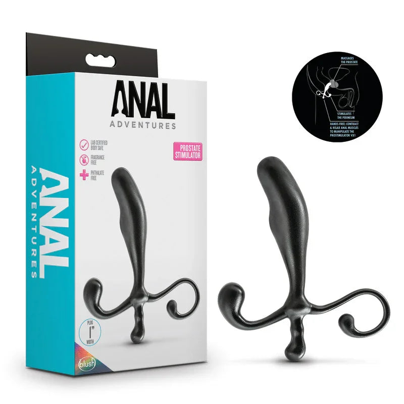 Anal Adventures Prostate Stimulator - 12.7 cm Prostate Massager - Take A Peek