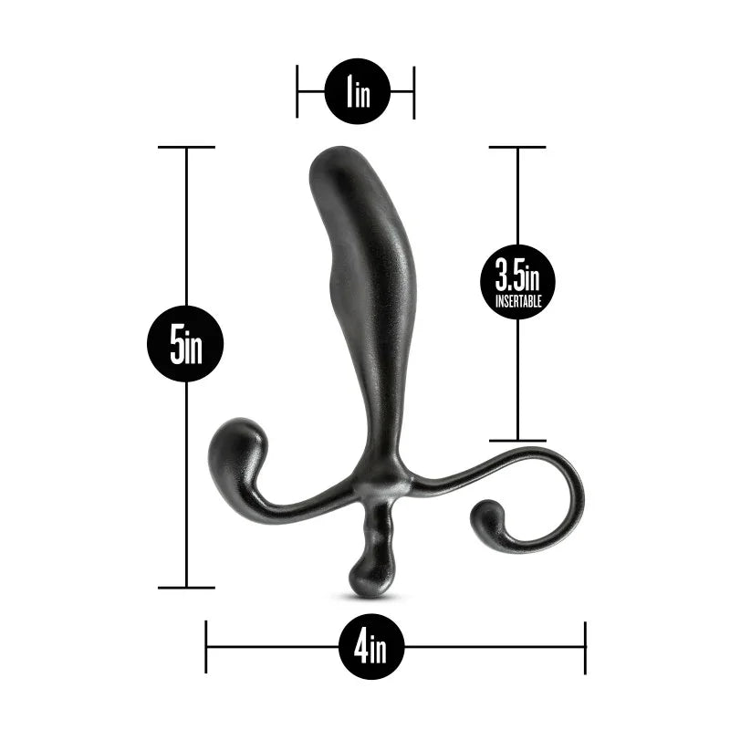 Anal Adventures Prostate Stimulator - 12.7 cm Prostate Massager - Take A Peek