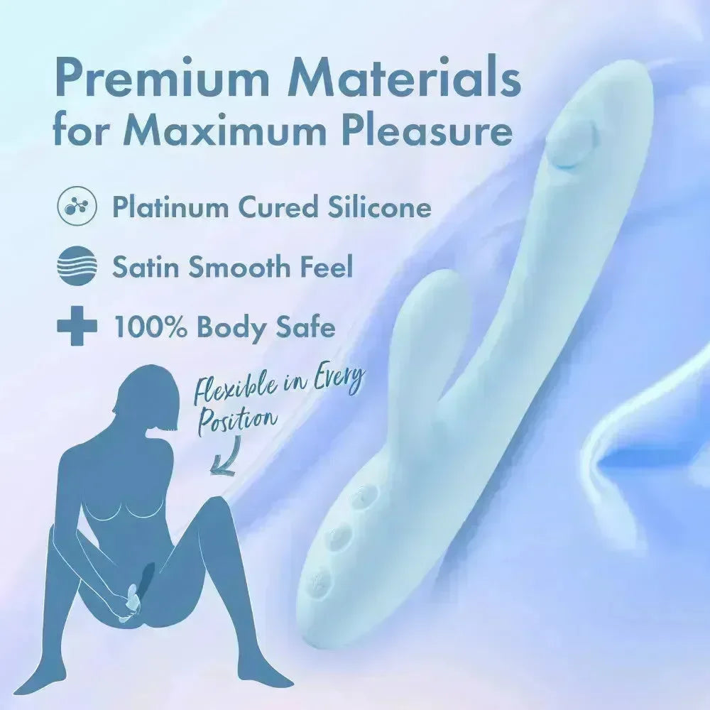 Play With Me - Moondust Magic - 20.3 cm USB Rechargeable Rabbit Vibrator - Take A Peek