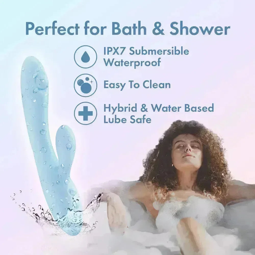 Play With Me - Moondust Magic - 20.3 cm USB Rechargeable Rabbit Vibrator - Take A Peek
