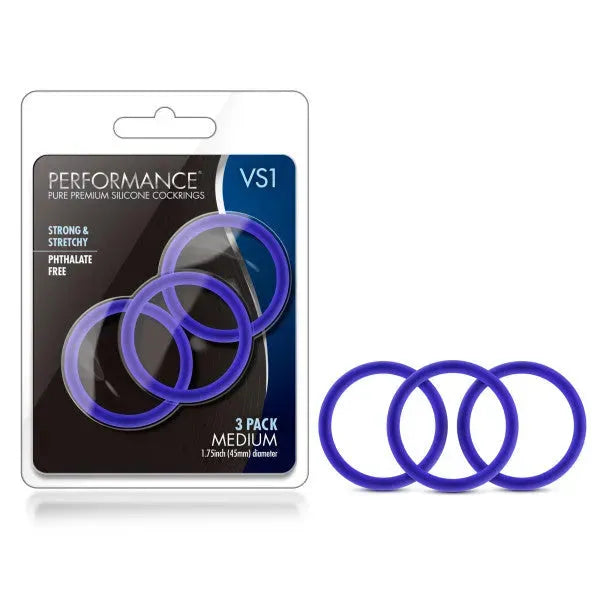 Performance VS1 Pure Premium Silicone Cockrings - Take A Peek