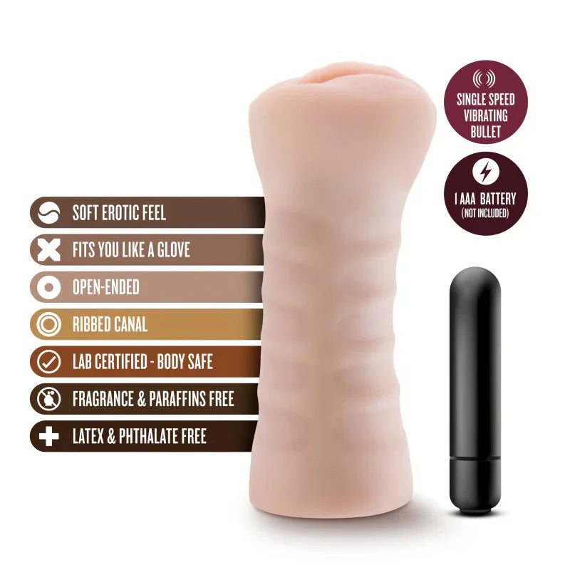 M for Men Ashley - Vibrating Vagina Stroker - Take A Peek