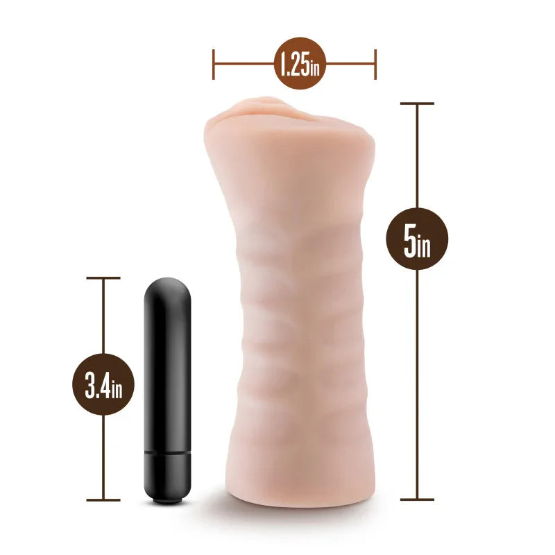 M for Men - Rain - Vibrating Vagina Stroker - Take A Peek