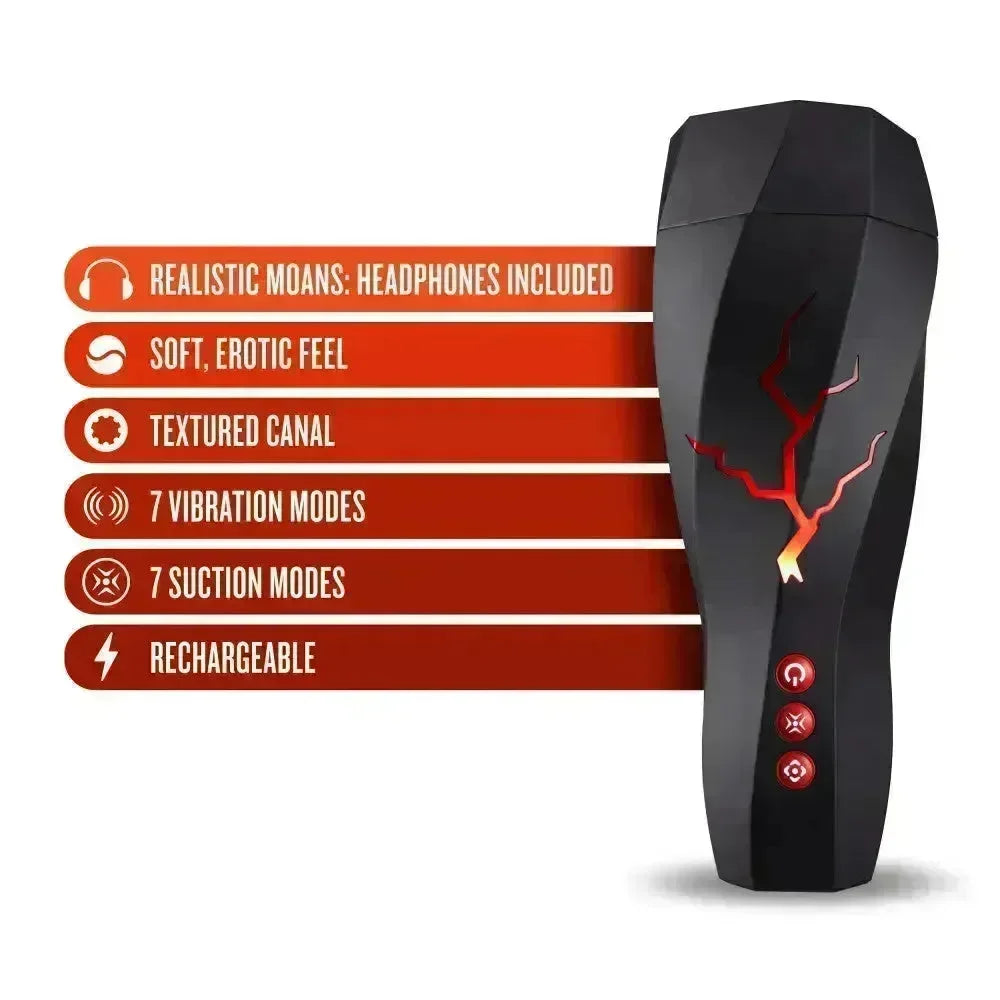M For Men - Storm - USB Rechargeable Milking & Vibrating Auto Stroker - Take A Peek