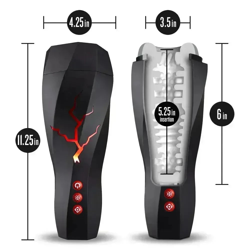 M For Men - Storm - USB Rechargeable Milking & Vibrating Auto Stroker - Take A Peek