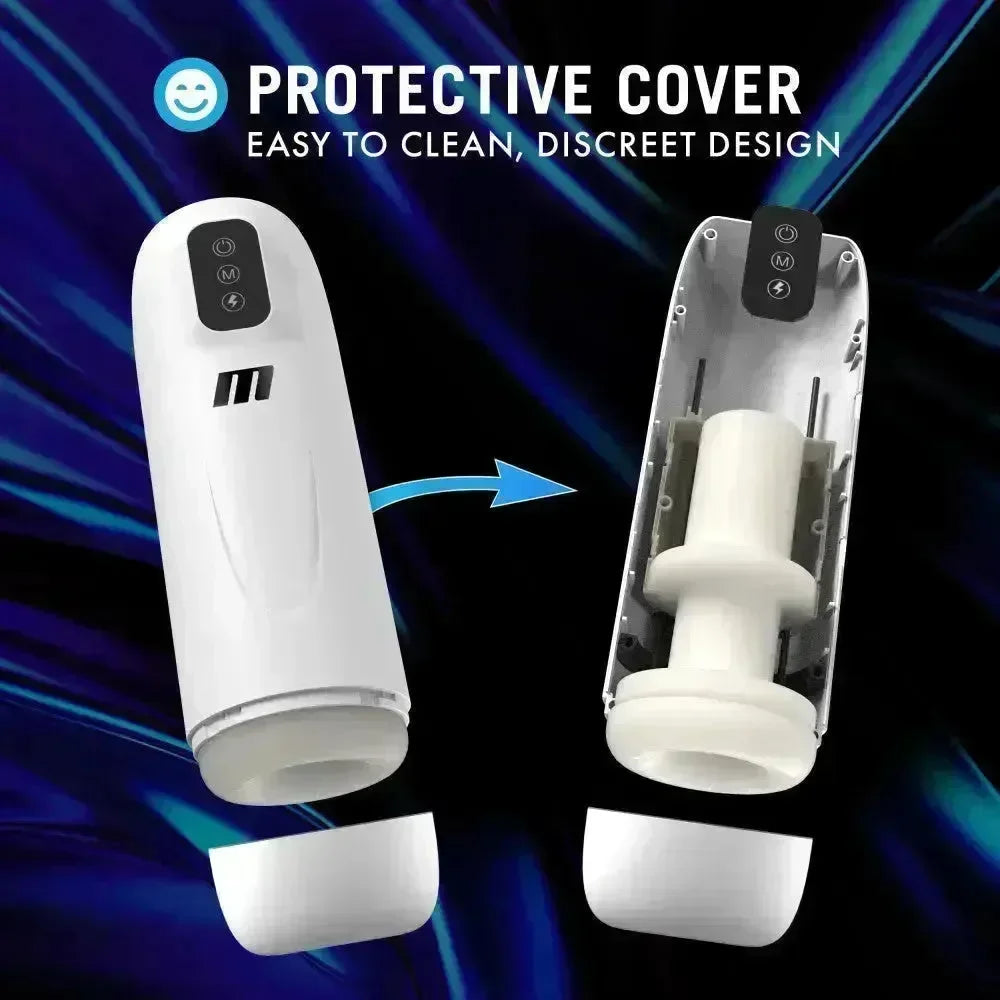 M For Men Robo-Bator - USB Rechargeable Vibrating Auto Stroker - Take A Peek