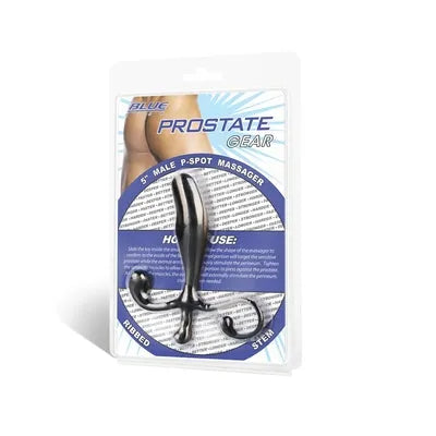 Blue Line 5" Male P-Spot Massager Black - Take A Peek