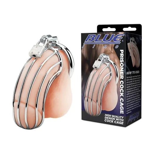 Blue Line Prisoner Cock Cage - Take A Peek