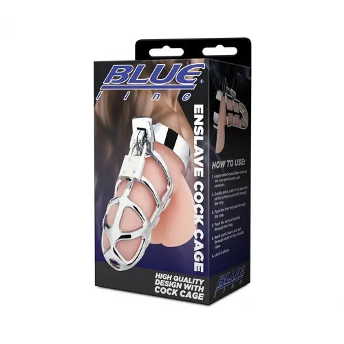Blue Line ENSLAVE COCK CAGE - Take A Peek