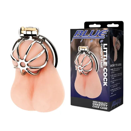 Blue Line LITTLE COCK CHASTITY CAGE - Take A Peek