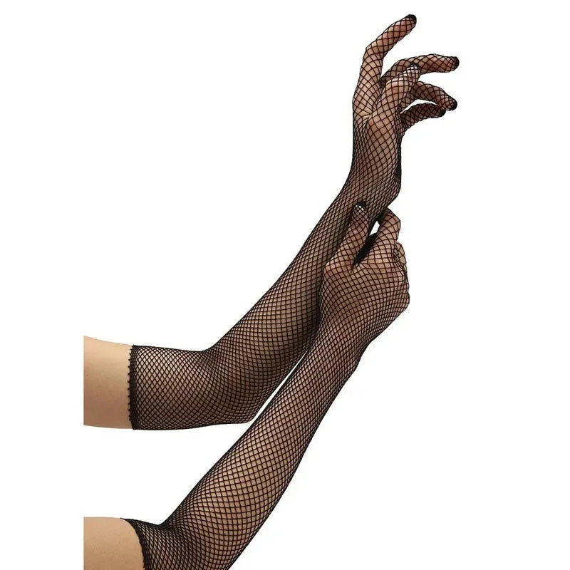 Baci White Label Fishnet Opera Glove - Take A Peek