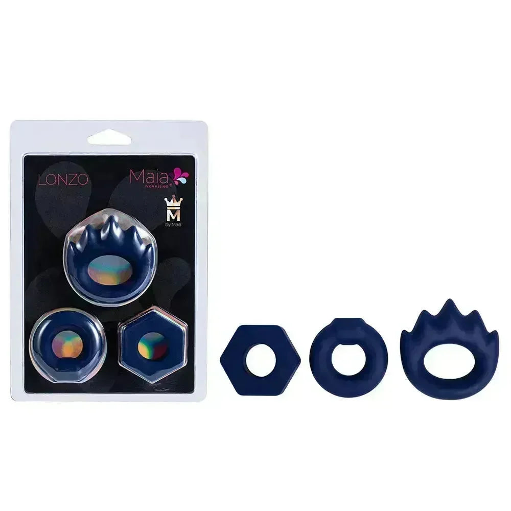 Maia LONZO - Silicone Cock Rings - Set of 3 - Take A Peek