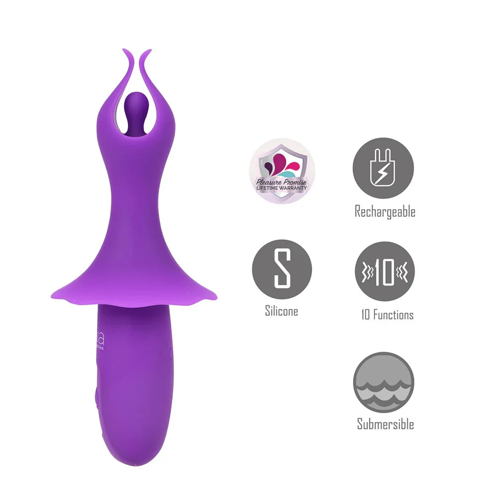 Maia SIENNA - - 15.2 cm USB Rechargeable Fluttering Bullet - Take A Peek