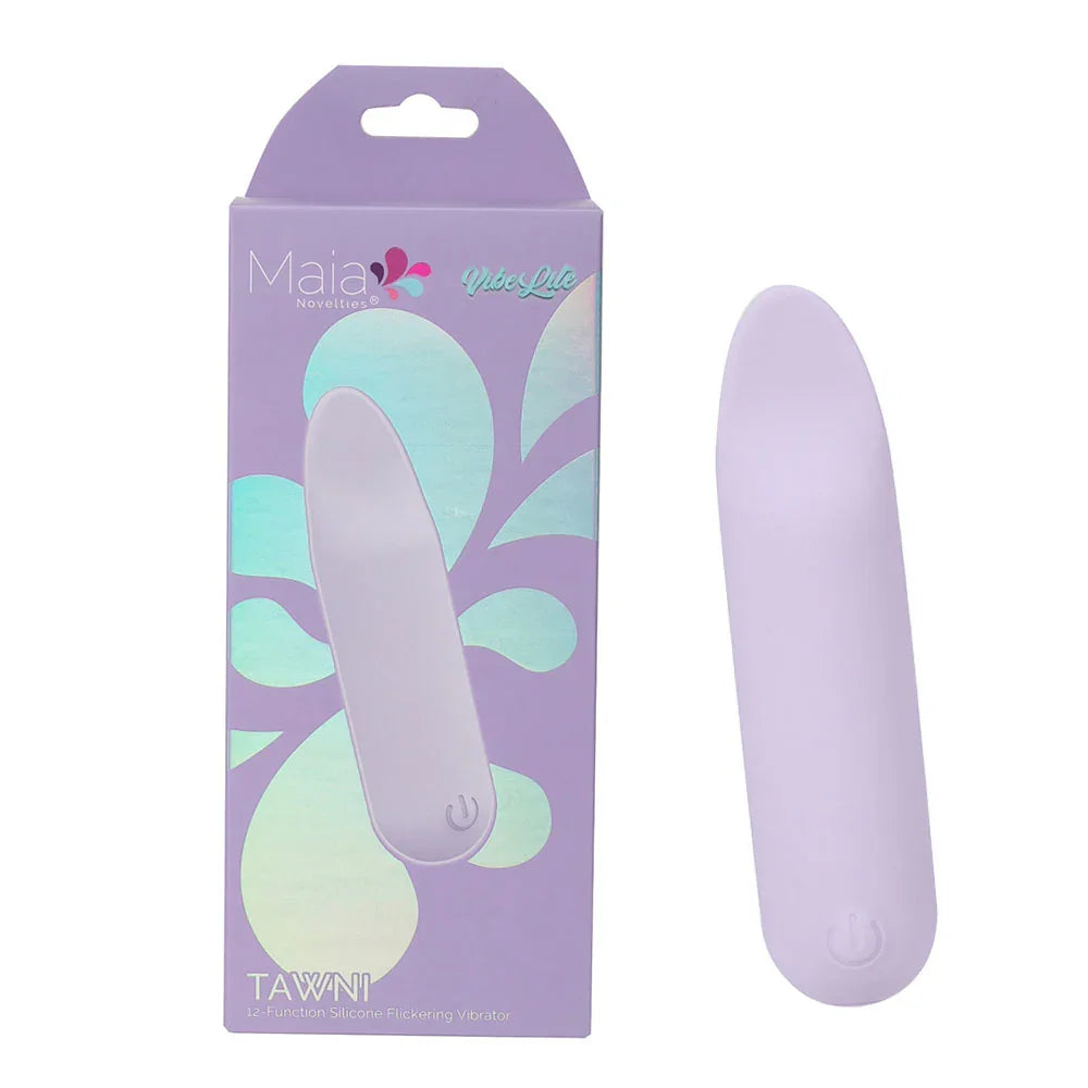 Maia TAWNI - Lavender - Lavender 9 cm USB Rechargeable Bullet with Flickering Tip - Take A Peek