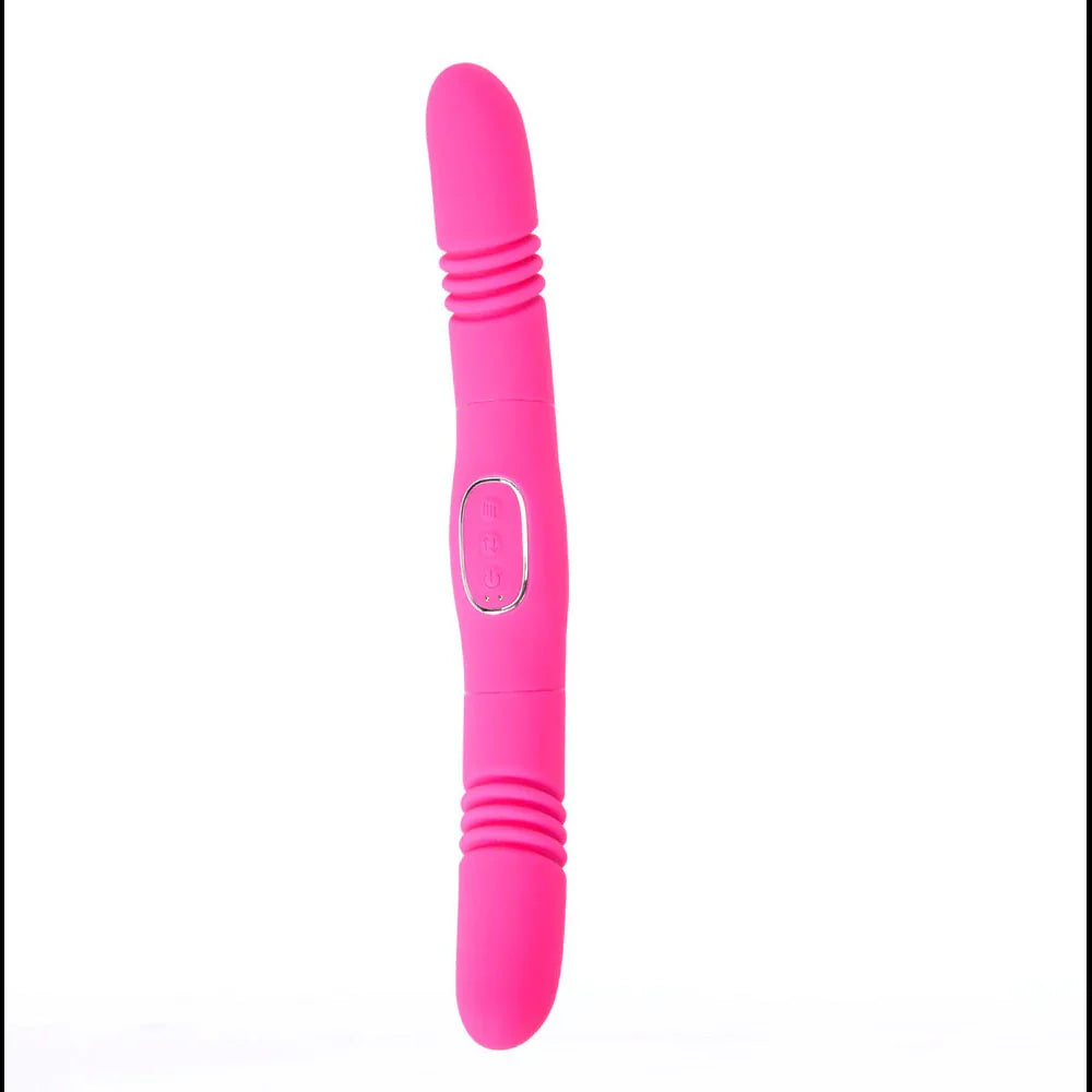Maia ZENA - - 35.5 cm USB Rechargeable Dual Thrusting Double Ended Vibrator - Take A Peek