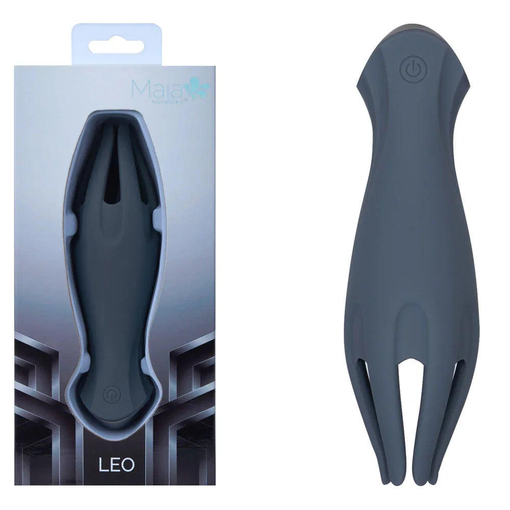 Maia LEO - Grey - Grey USB Rechargeable Penis Head Tickler - Take A Peek