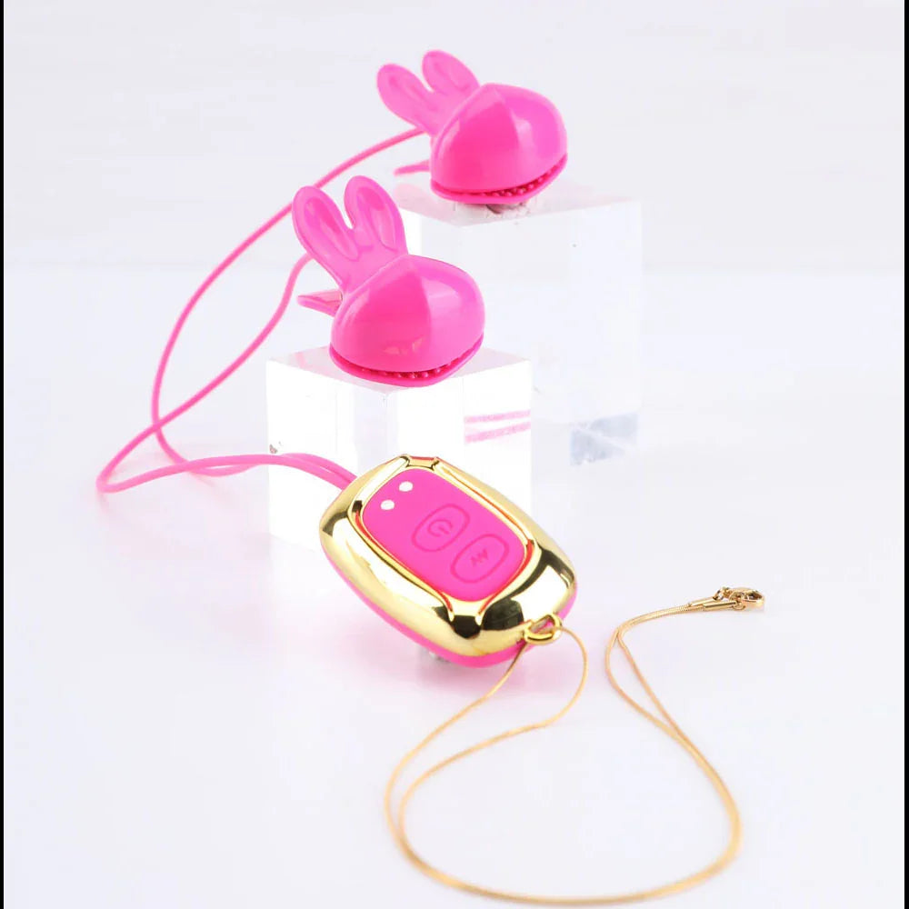 Maia MOLLI - - USB Rechargeable Vibrating Nipple Clamps & Necklace - Take A Peek