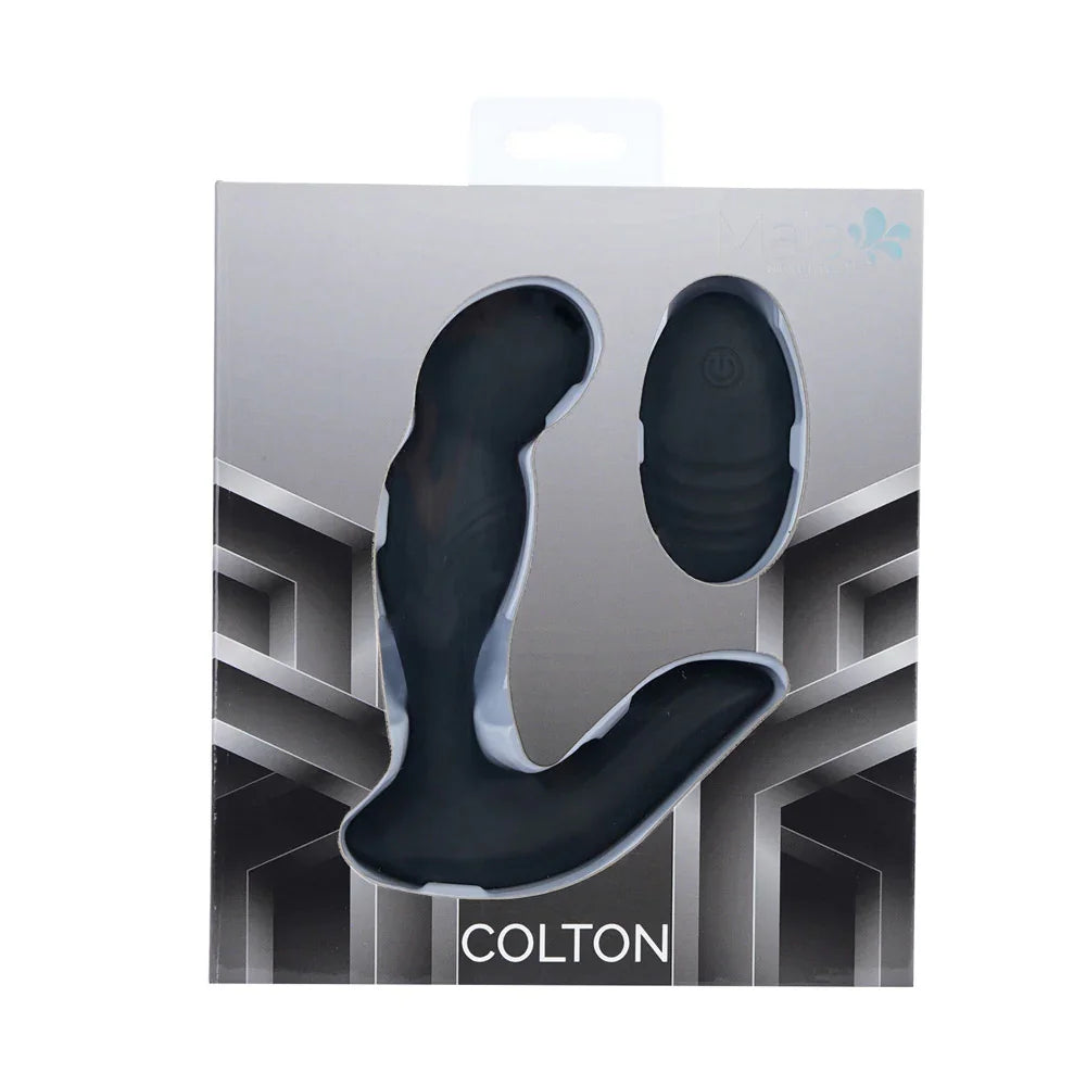 Maia COLTON - Black - Black USB Rechargeable Vibrating Prostate Massager with Wireless Remote