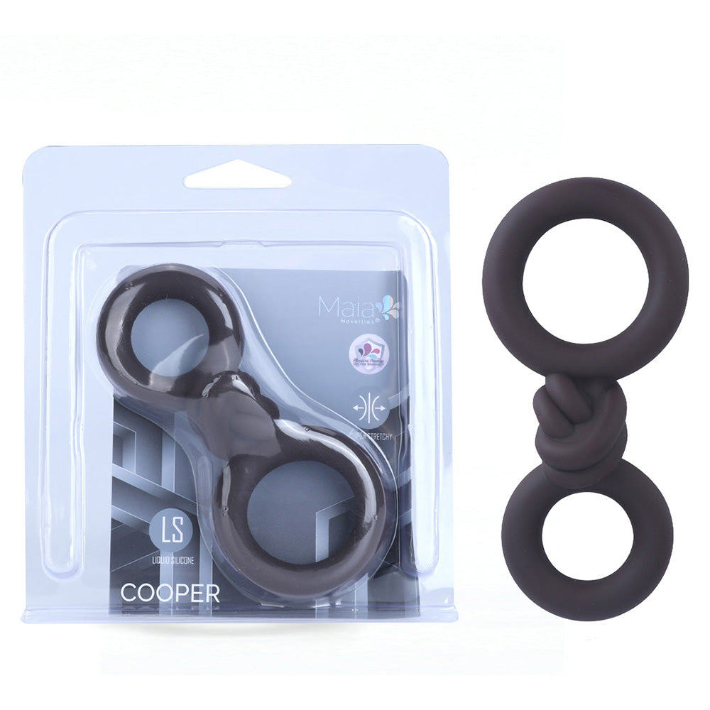 Maia COOPER - Chocolate - Chocolate Cock & Balls Rings - Take A Peek