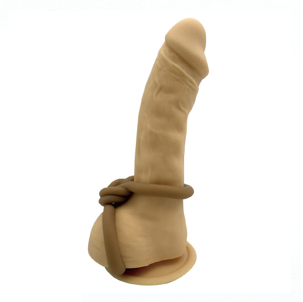 Maia COOPER - Chocolate - Chocolate Cock & Balls Rings - Take A Peek