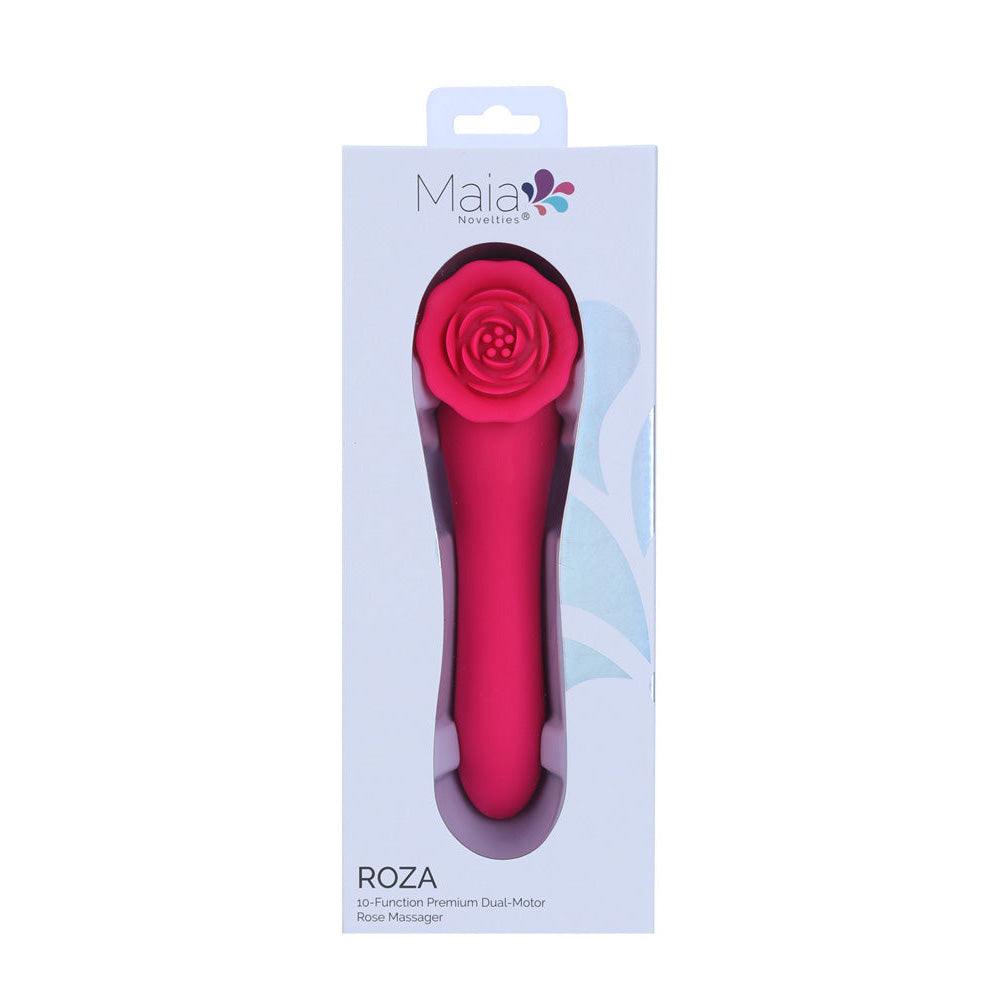 Maia ROZA - 18.4 cm USB Rechargeable Dual Ended Vibrator - Take A Peek