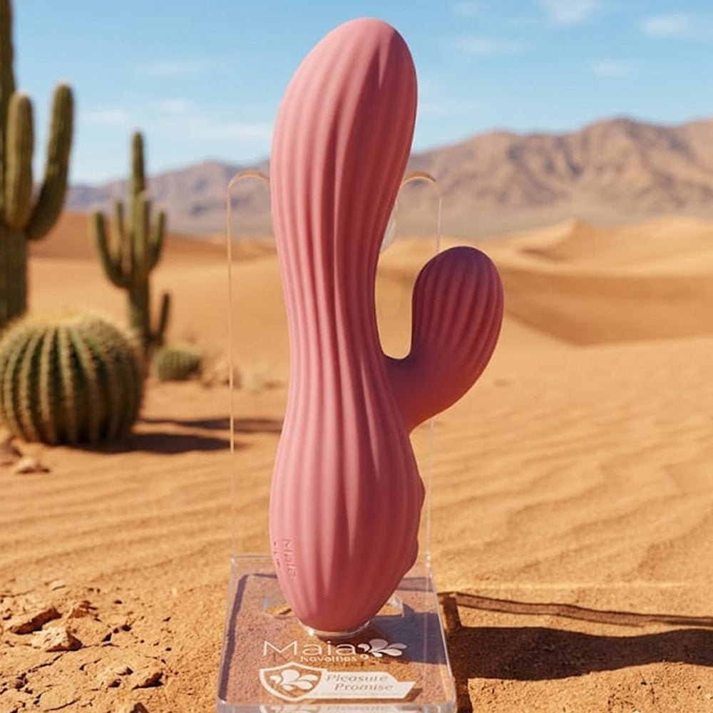 Maia SEDONA - 15.2 cm USB Rechargeable Dual Vibrator - Take A Peek