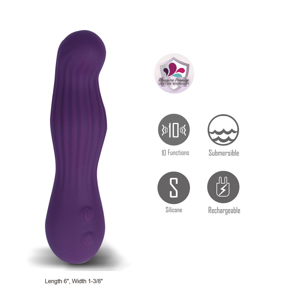Maia MESA - 15.2 cm USB Rechargeable Vibrator - Take A Peek