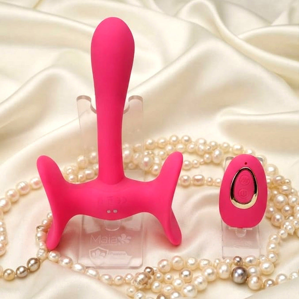 Maia PAISLEE - 16.5 cm USB Rechargeable Thigh Hold Vibrator with Wireless Remote - Take A Peek