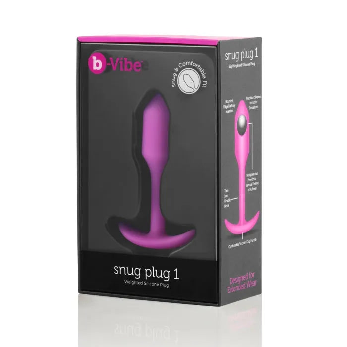 B-Vibe SNUG PLUG 1 FUCHSIA - Take A Peek