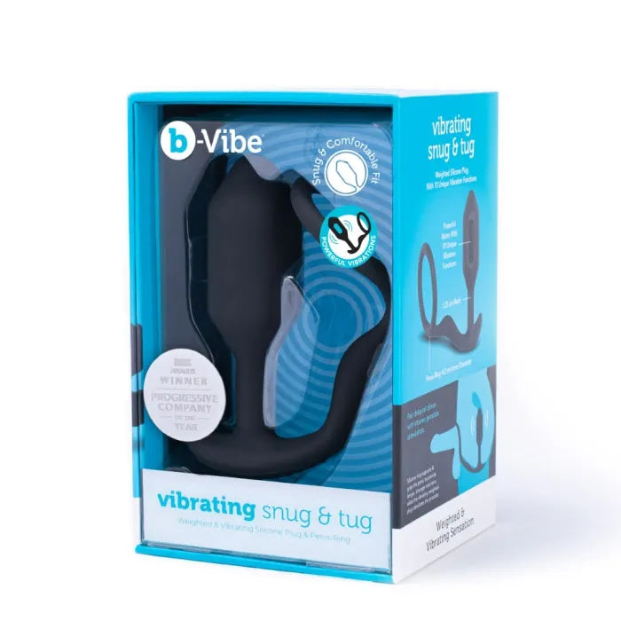 B-Vibe VIBRATING SNUG & TUG M BLACK - Take A Peek