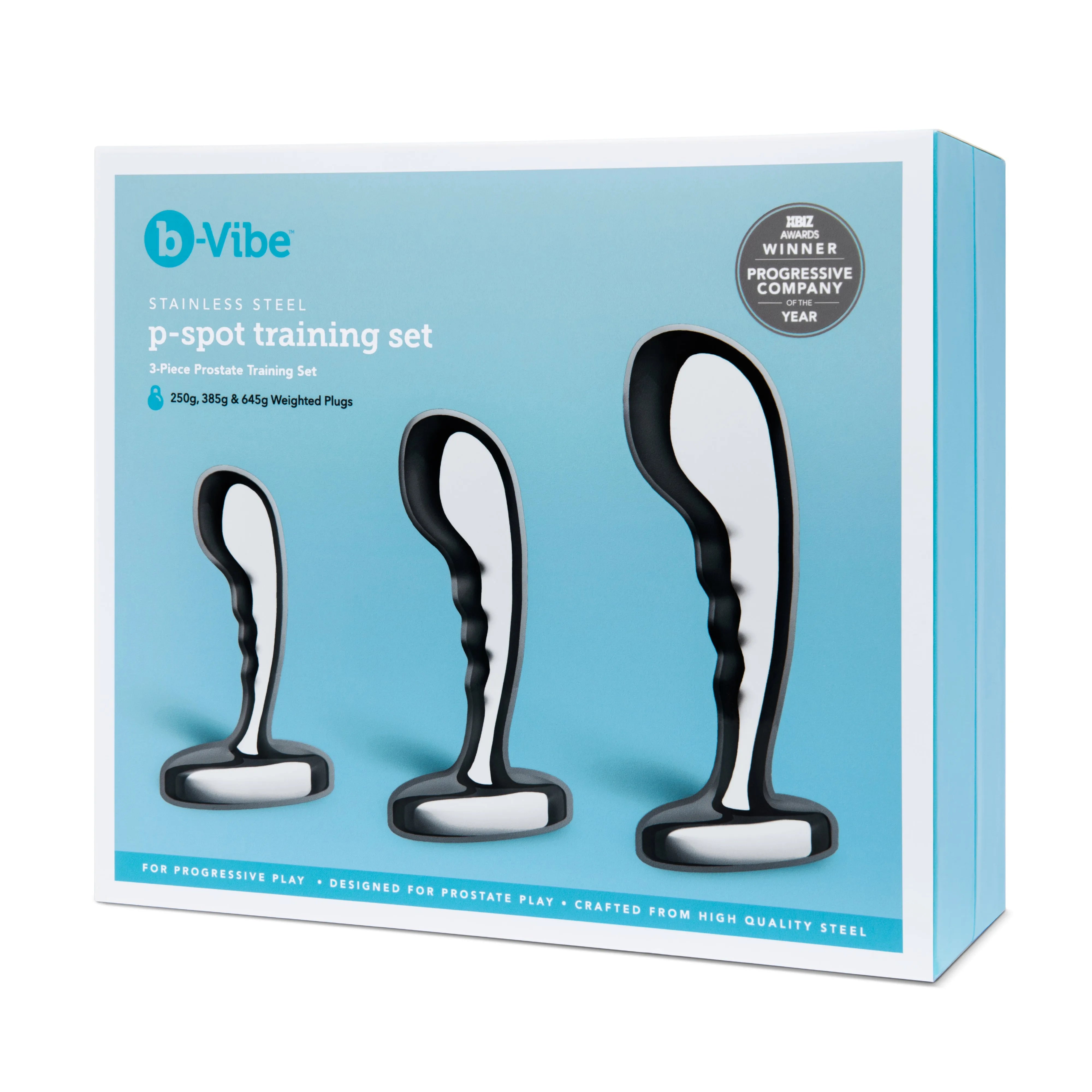 B-Vibe STAINLESS STEEL P-SPOT TRAINING SET - Take A Peek