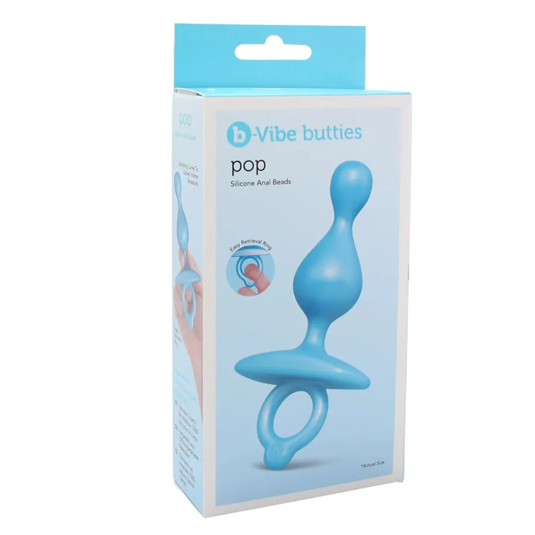 B-Vibe BUTTIES POP BEADED SILICONE PLUG - Take A Peek
