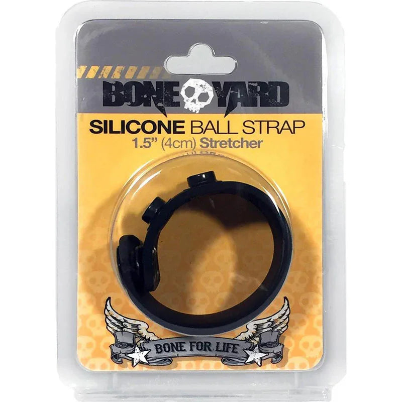 Boneyard Silicone Ball Strap - 3-Snap 4 cm Adjustable Ball Stretcher Ring - Take A Peek