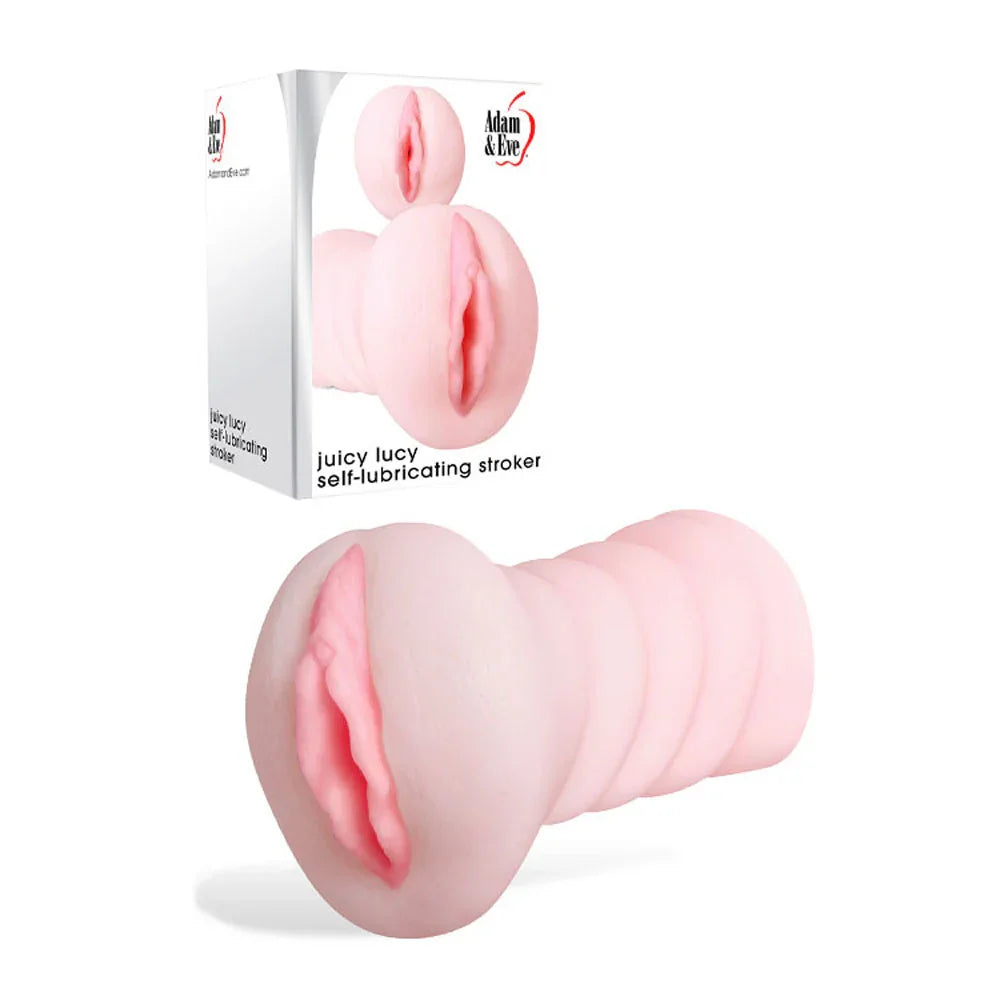 Adam & Eve JUICY LUCY - Self Lubricating Vagina Stroker - Take A Peek