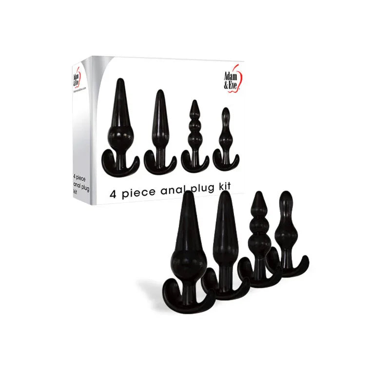 Adam & Eve 4 Piece Anal Plug Kit - Take A Peek