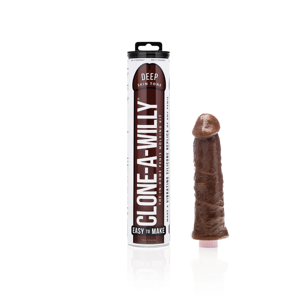 Clone-A-Willy product with packaging on a white background