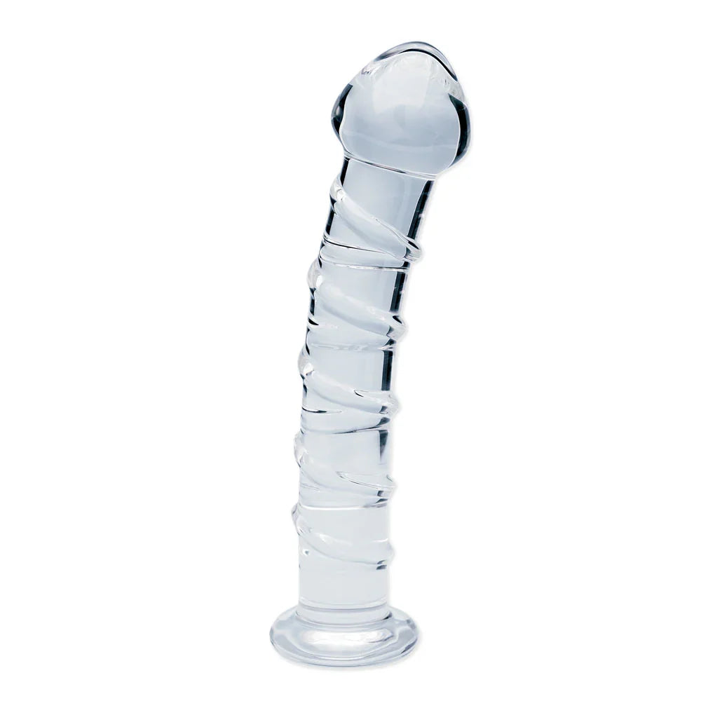 Clarity - Seraphic Spiral - 16 cm Glass Dildo - Take A Peek