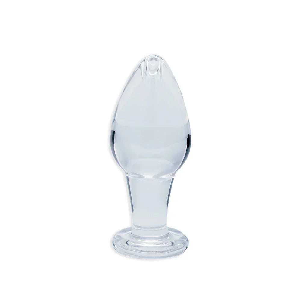 Clarity - Utopian Bud - 8.9 cm Glass Butt Plug - Take A Peek