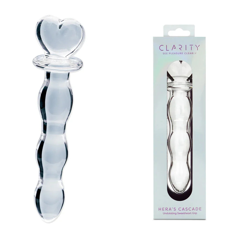 Clarity - Hera's Cascade - 15 cm Glass Dildo - Take A Peek