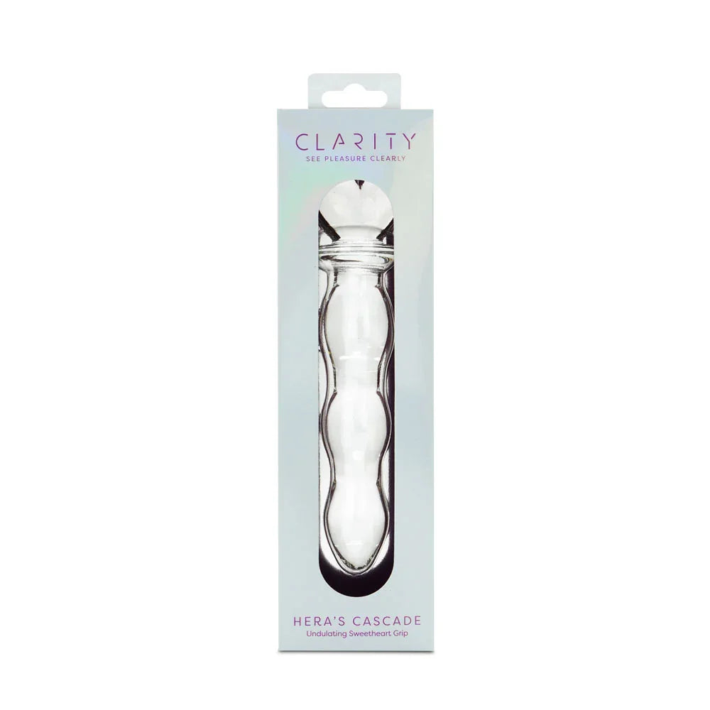 Clarity - Hera's Cascade - 15 cm Glass Dildo - Take A Peek