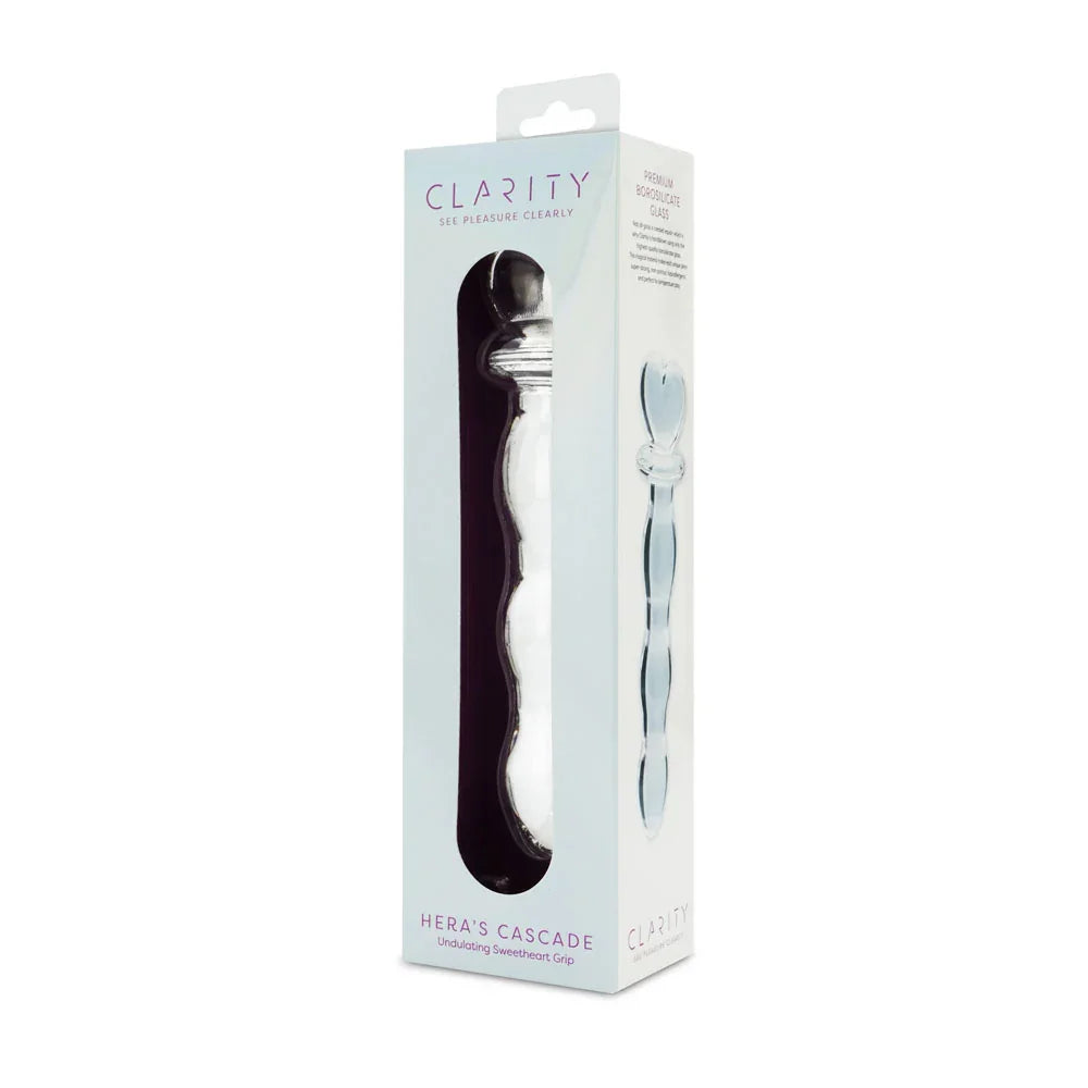 Clarity - Hera's Cascade - 15 cm Glass Dildo - Take A Peek