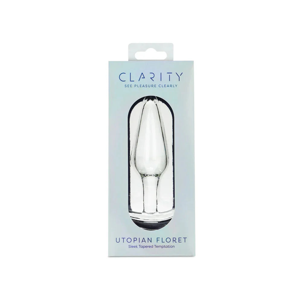 Clarity - Utopian Floret - 11 cm Glass Butt Plug - Take A Peek