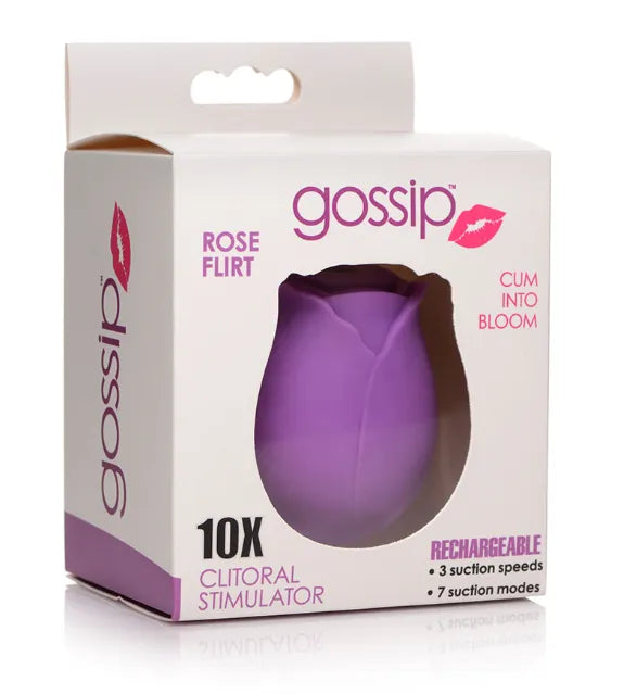 GOSSIP CUM INTO BLOOM CLITORAL VIBRATOR - ROSE FLIRT - Take A Peek