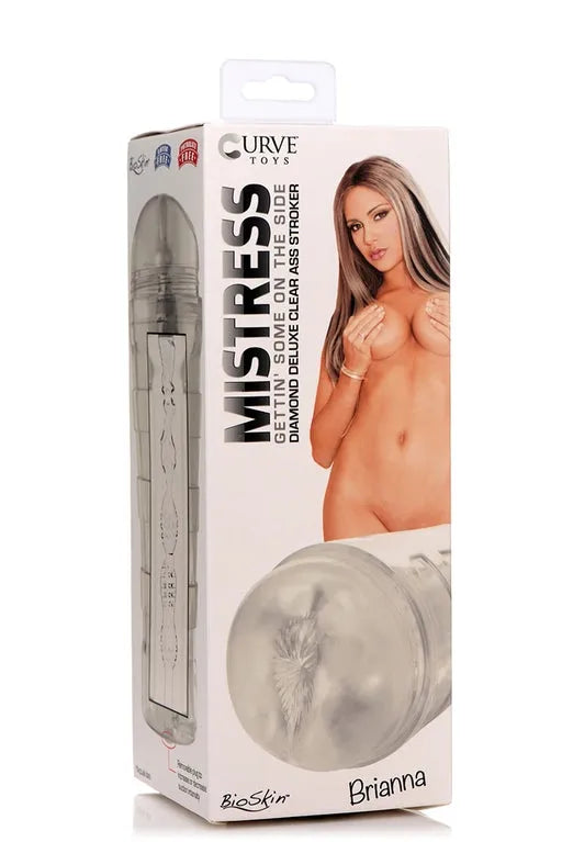 MISTRESS BRIANNA - DIAMOND DELUXE CLEAR ASS STROKER - Take A Peek