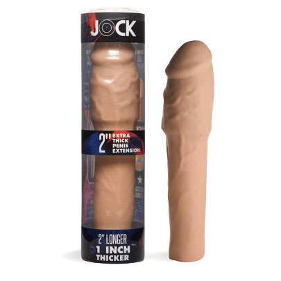 JOCK Extra Thick 2" Penis Extension Sleeve - Light