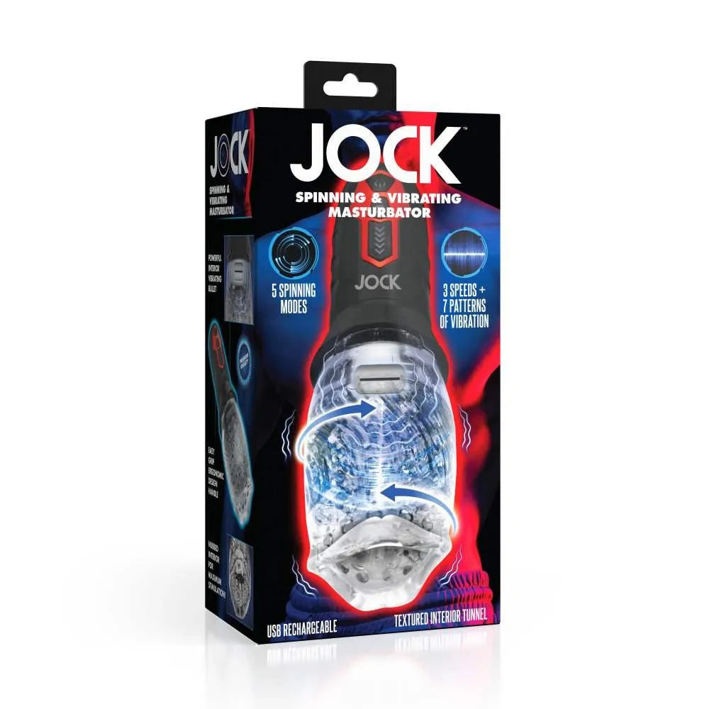 JOCK Spinning & Vibrating Masturbator - Take A Peek